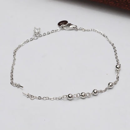 Chic Beads S925 Sterling Silver Pearl Bracelet Settings - Feliz Pearl 