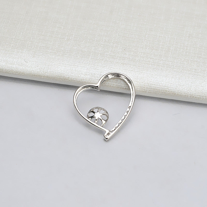 S925 Silver Heart Pearl Pendant Setting-Feliz Pearl - Feliz Pearl 