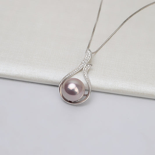 Vintage Drop Pearl Pendant Setting-S925 Sterling Silver - Feliz Pearl 