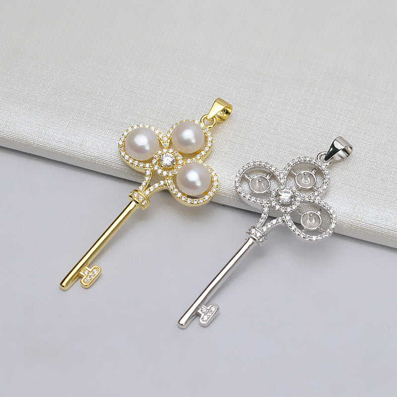 Wholesale Cubic Zirconia Key Pearl Pendant Setting-Feliz Pearl - Feliz Pearl 