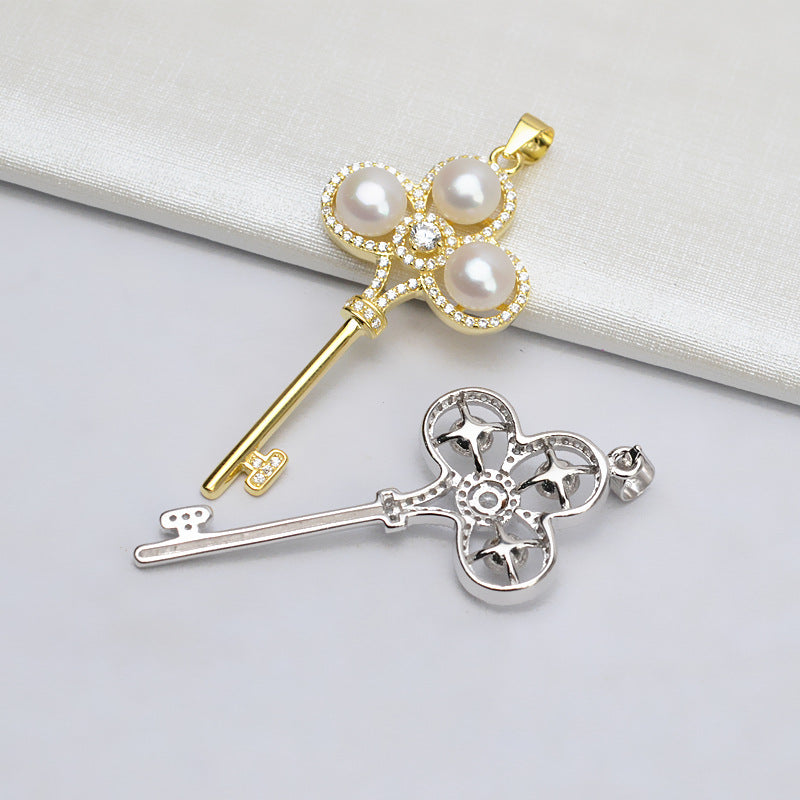 Wholesale Cubic Zirconia Key Pearl Pendant Setting-Feliz Pearl - Feliz Pearl 