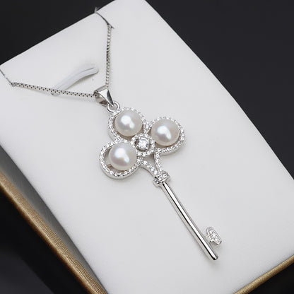 Wholesale Cubic Zirconia Key Pearl Pendant Setting-Feliz Pearl - Feliz Pearl 