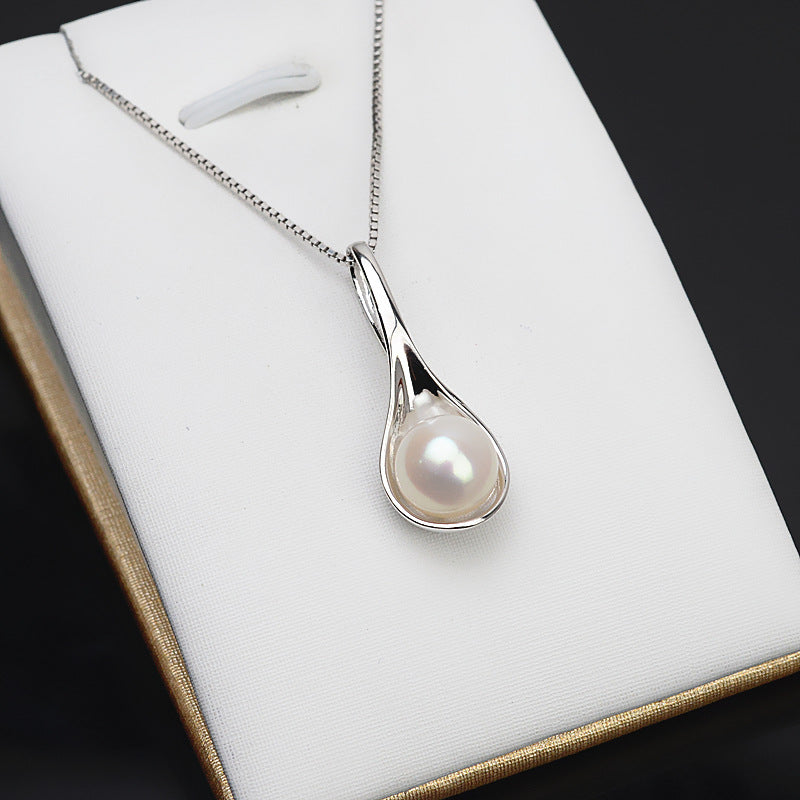 Jewelry DIY Silver Spoon Pearl Pendant Setting-Feliz Pearl - Feliz Pearl 