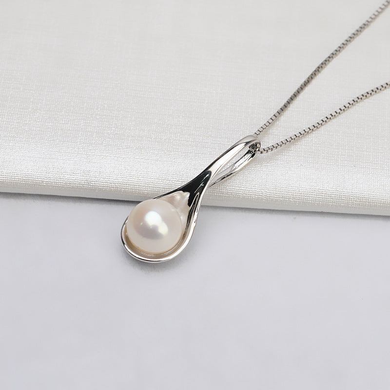 Jewelry DIY Silver Spoon Pearl Pendant Setting-Feliz Pearl - Feliz Pearl 