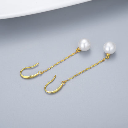 Wholesale Chain Pearl Earring Settings-Feliz Pearl - Feliz Pearl 