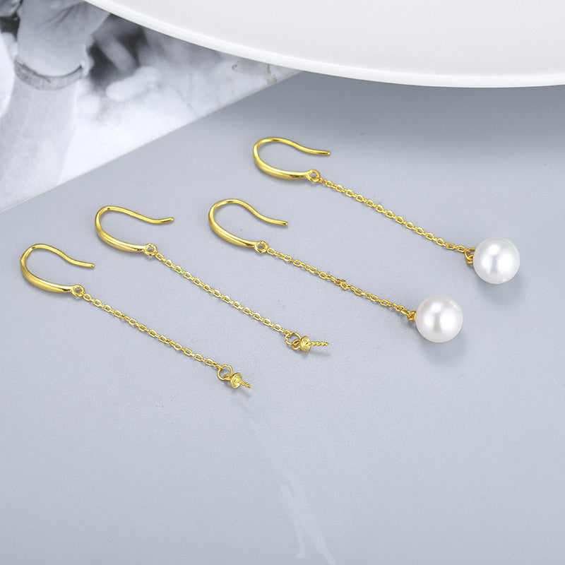 Wholesale Chain Pearl Earring Settings-Feliz Pearl - Feliz Pearl 