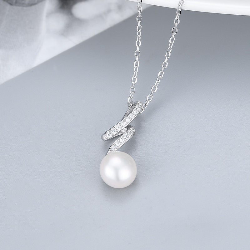 Women Jewelry Flash Pearl Pendant Setting-S925 Sterling ilver - Feliz Pearl 