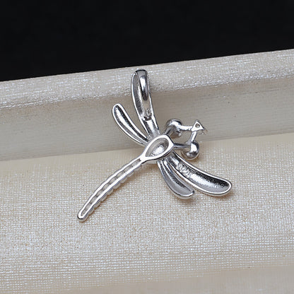 Dragonfly Pearl Pendant Setting-S925 Sterling Silver Jewelry - Feliz Pearl 