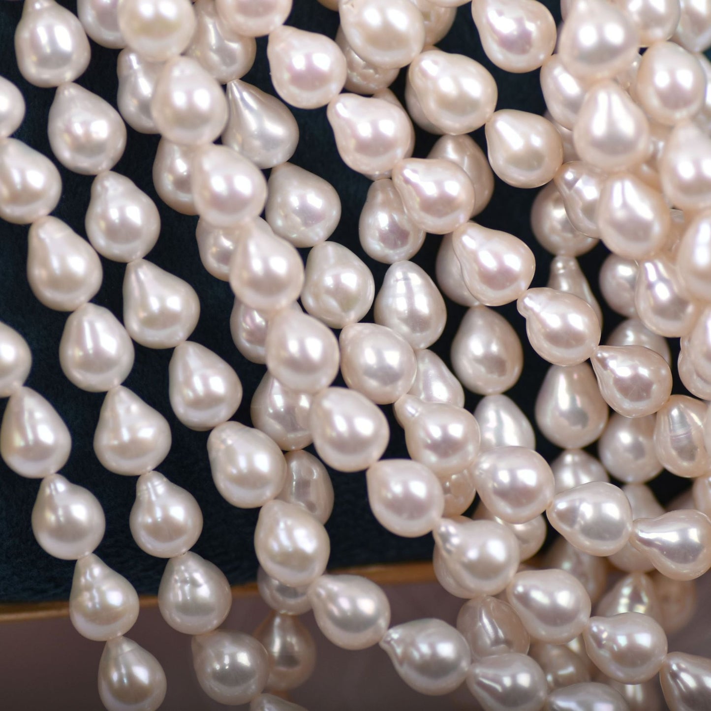 white pearl strands for necklace