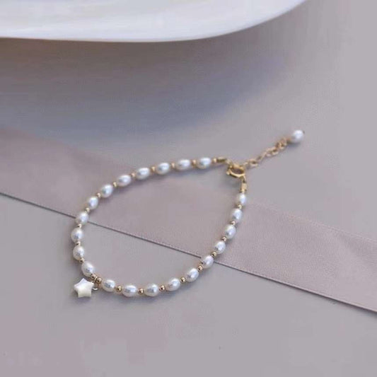 4-5mm Rice Shape Lovely Women Pearl Bracelet - Feliz Pearl 