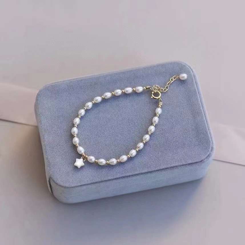 4-5mm Rice Shape Lovely Women Pearl Bracelet - Feliz Pearl 