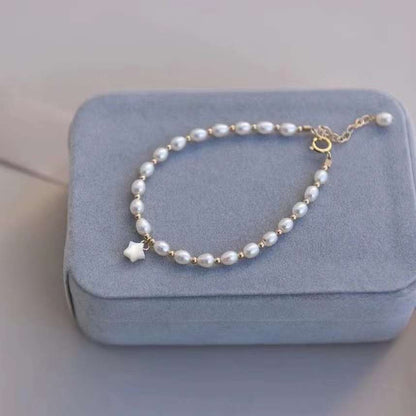 4-5mm Rice Shape Lovely Women Pearl Bracelet - Feliz Pearl 