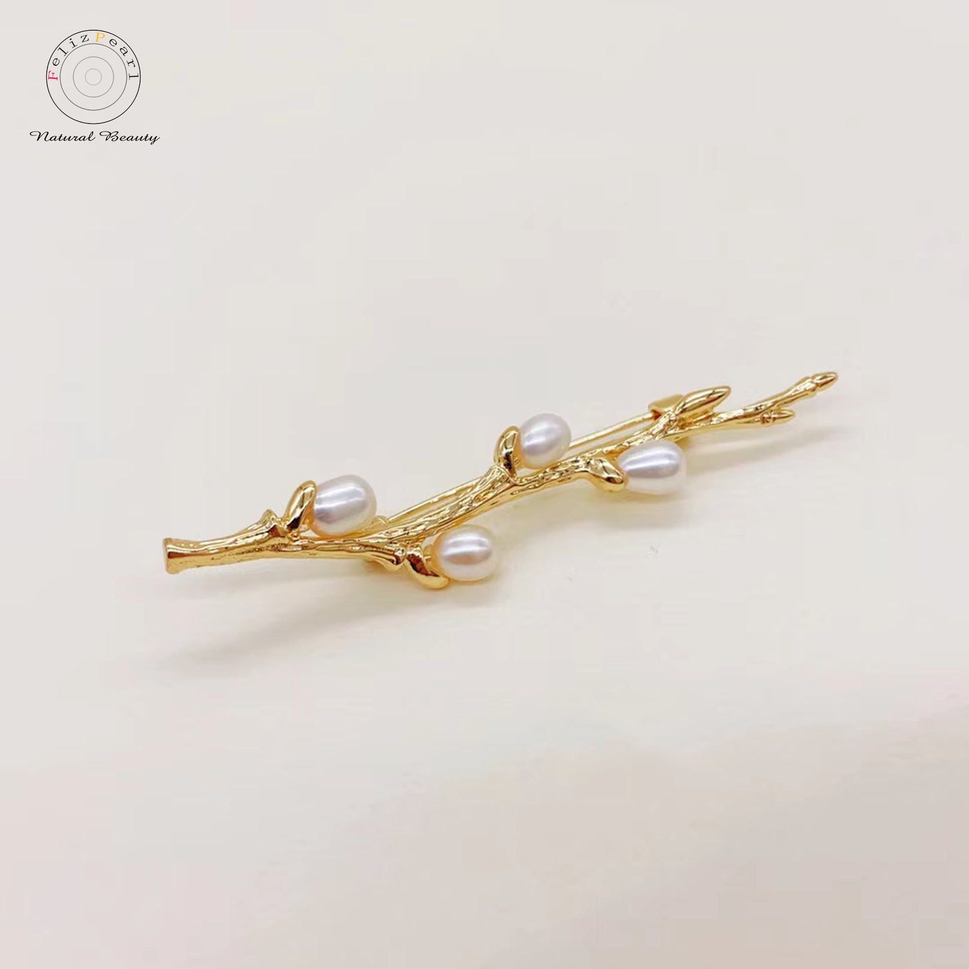 Willow Branches Pearl Brooch - Feliz Pearl 