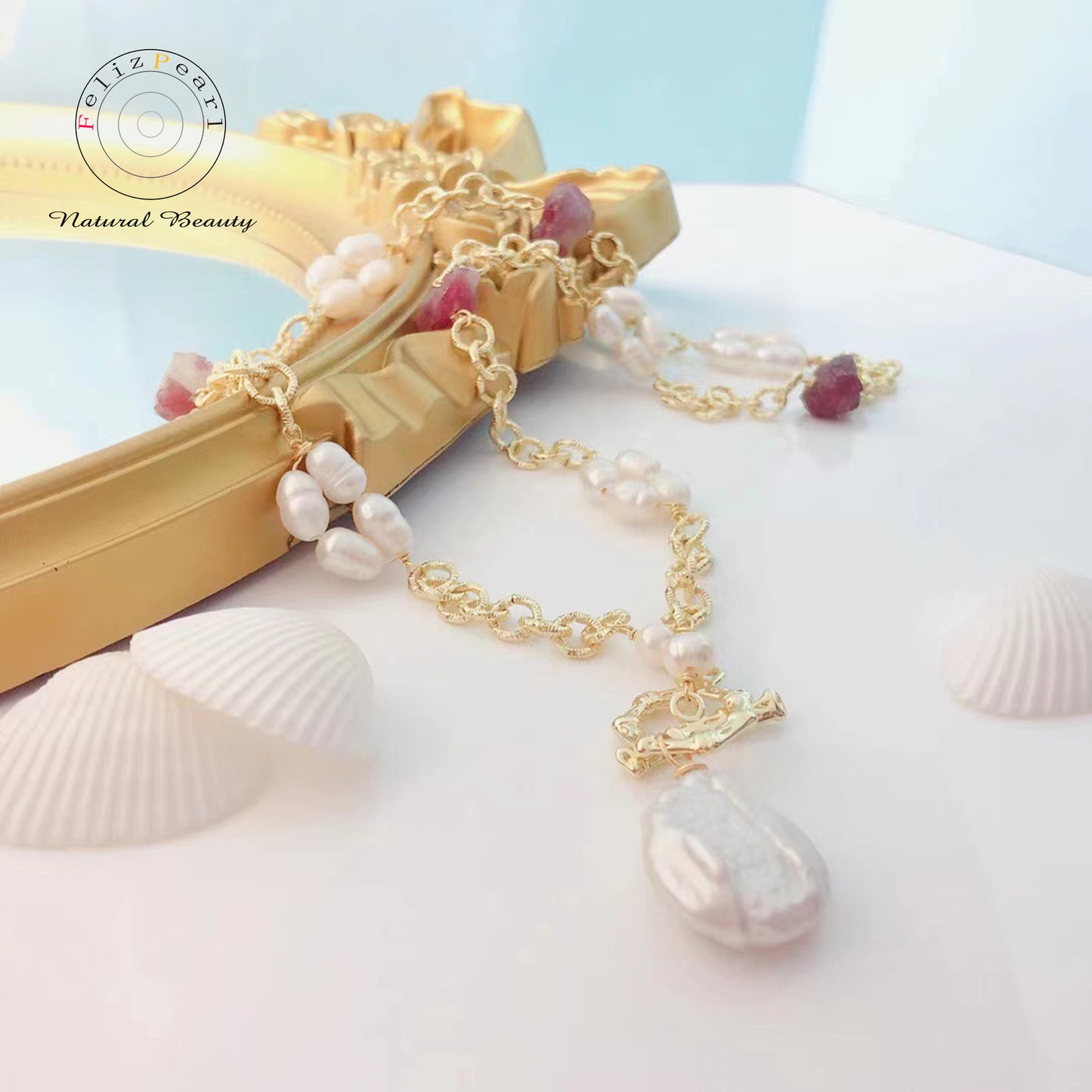 Vintage Style Daily Baroque Pearl Necklace - Feliz Pearl 