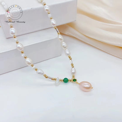 Girly Jewelry Authentic Freshwater Pearl Necklace - Feliz Pearl 