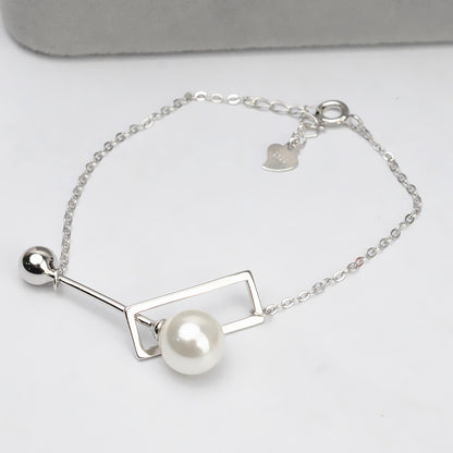 S925 Silver Pearl Bracelet Setting-Silver Setting Wholesale - Feliz Pearl 