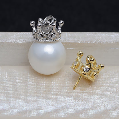 Cubic Zirconia Crown Pendant Setting-Jewelry Setting Supplier - Feliz Pearl 