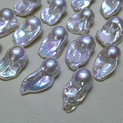 10-13mm White Fireball Baroque Pearls For Wholesale