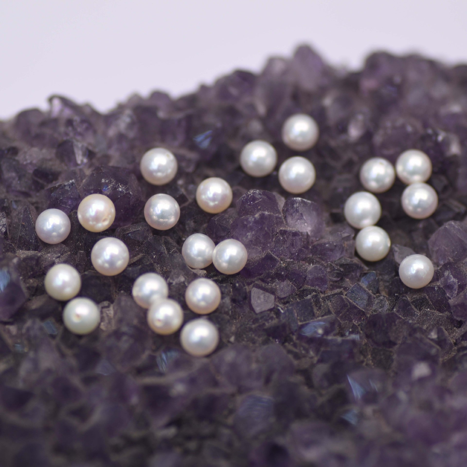 half drilled freshwater loose pearls