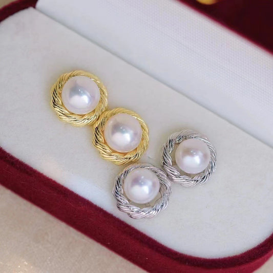 Nest Design Pearl Earring Settings-Jewelry DIY Supplier - Feliz Pearl 