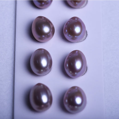 purple color freshwater pearl matching pairs