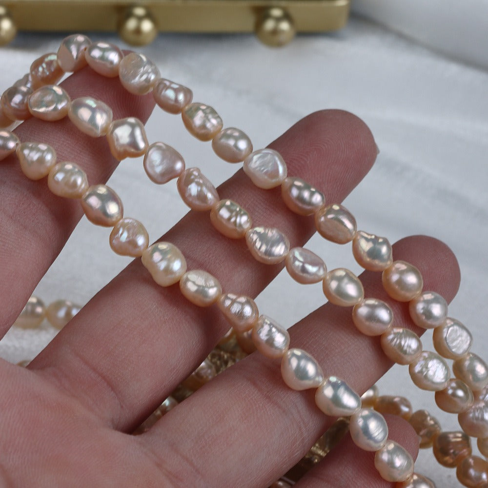 irregular shape pearl strand