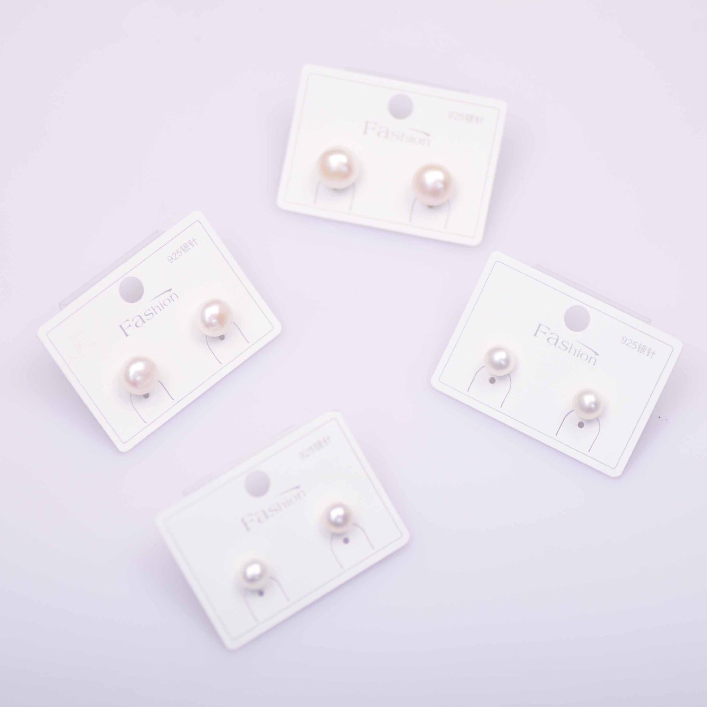 Freshwater Button Pearl Stud Earrings - Feliz Pearl 