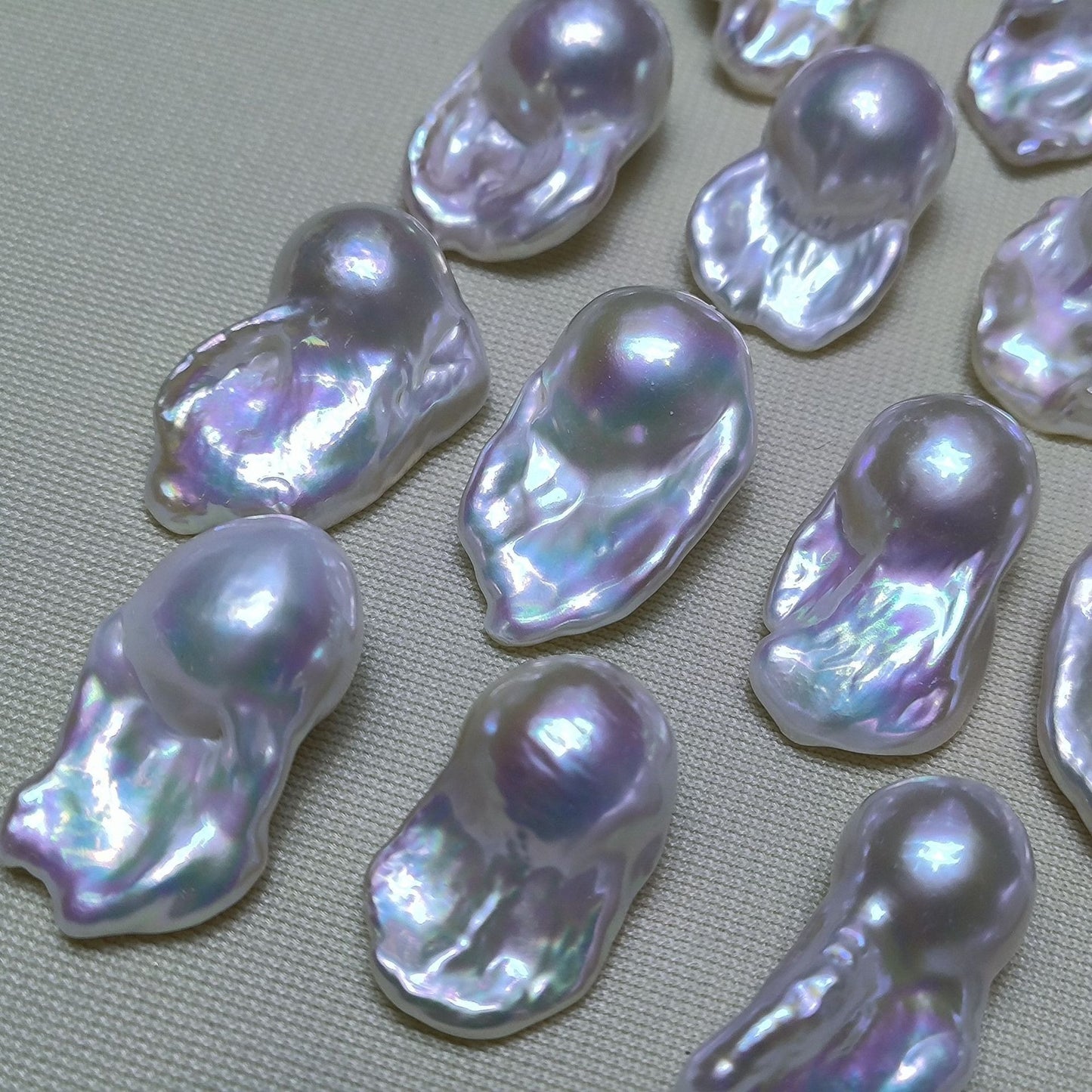 10-13mm White Fireball Baroque Pearls For Wholesale