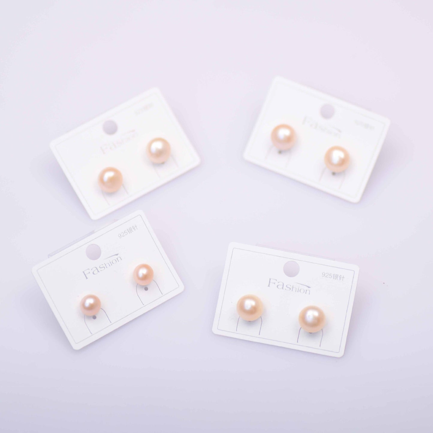 Freshwater Button Pearl Stud Earrings - Feliz Pearl 