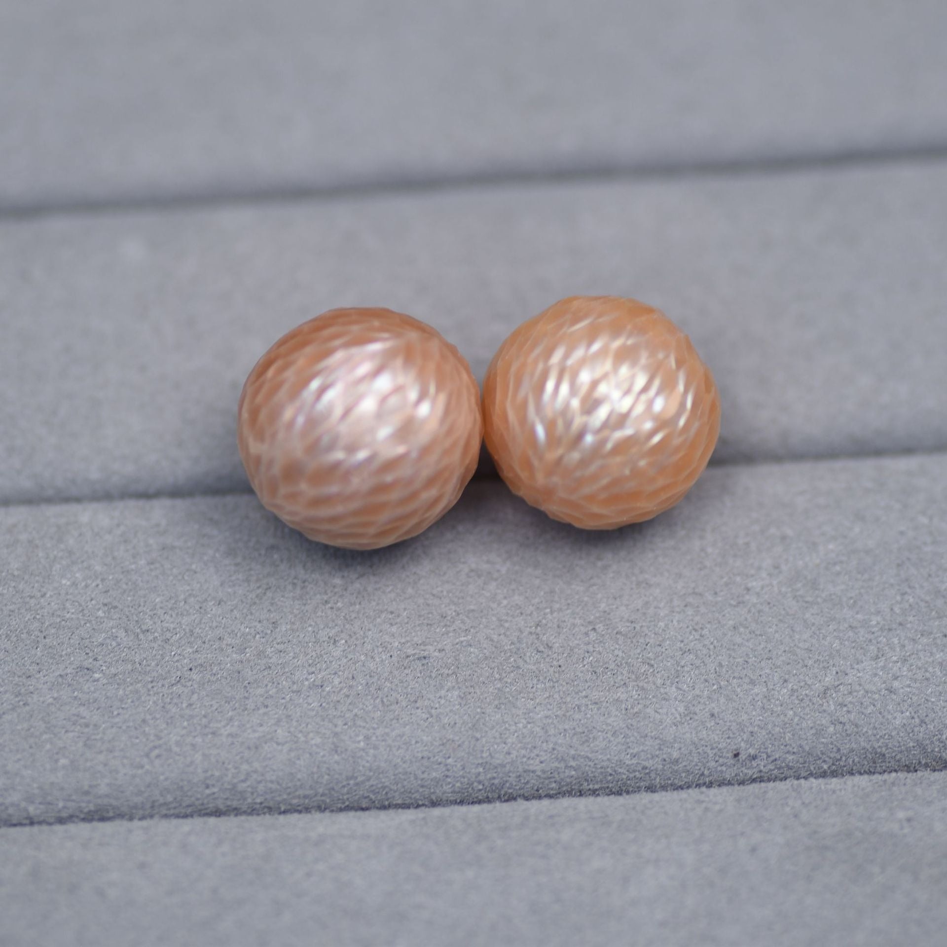 chinese red carved edison loose pearls