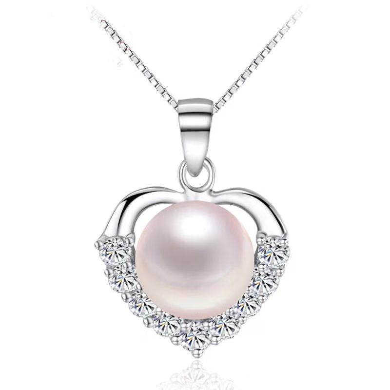 Sweet Heart Pearl Pendant Setting-S925 Sterling Silver - Feliz Pearl 