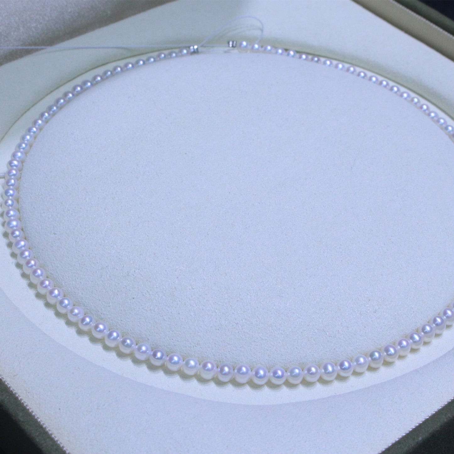 4-5mm white freshwater pearl strands