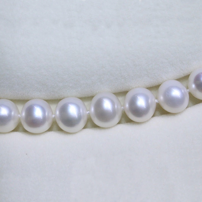 8.5-9.5mm Near Round Cultured Freshwater Pearl Strands for Necklace Making