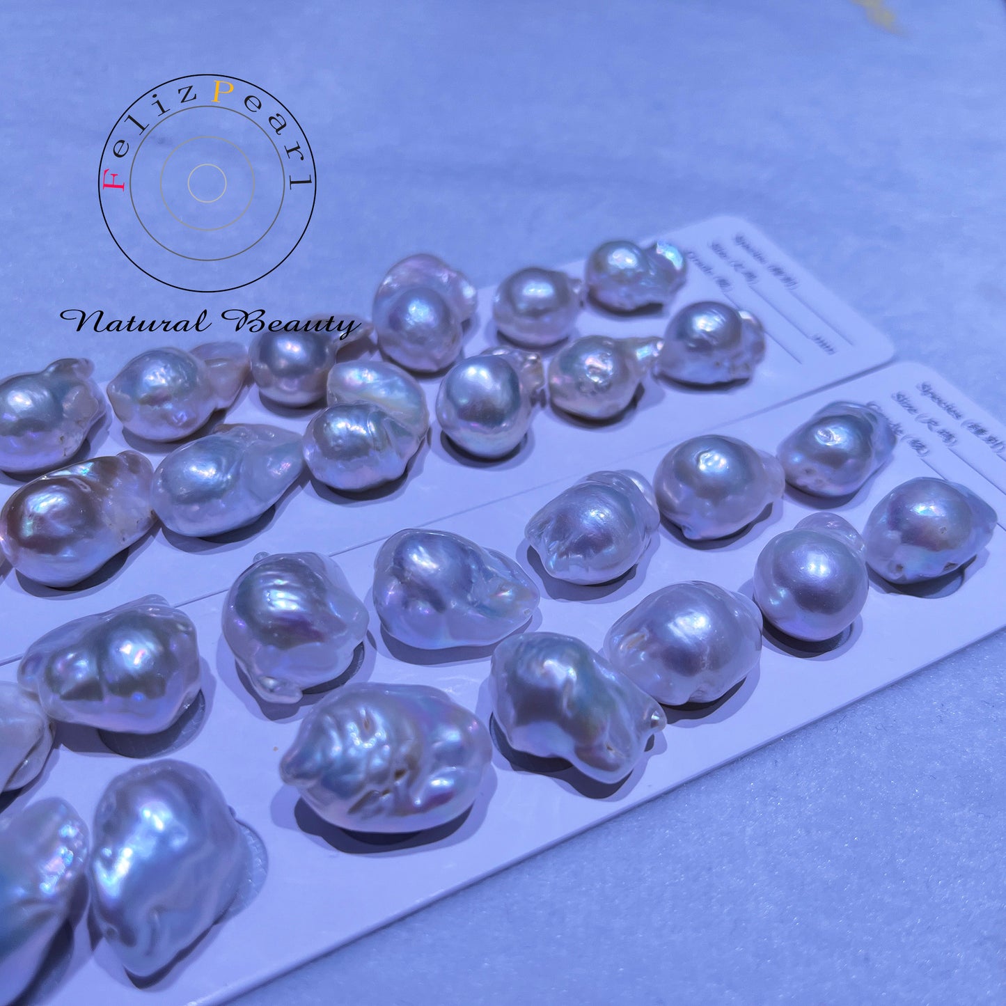 Wholesale cultured baroque pearl pairs