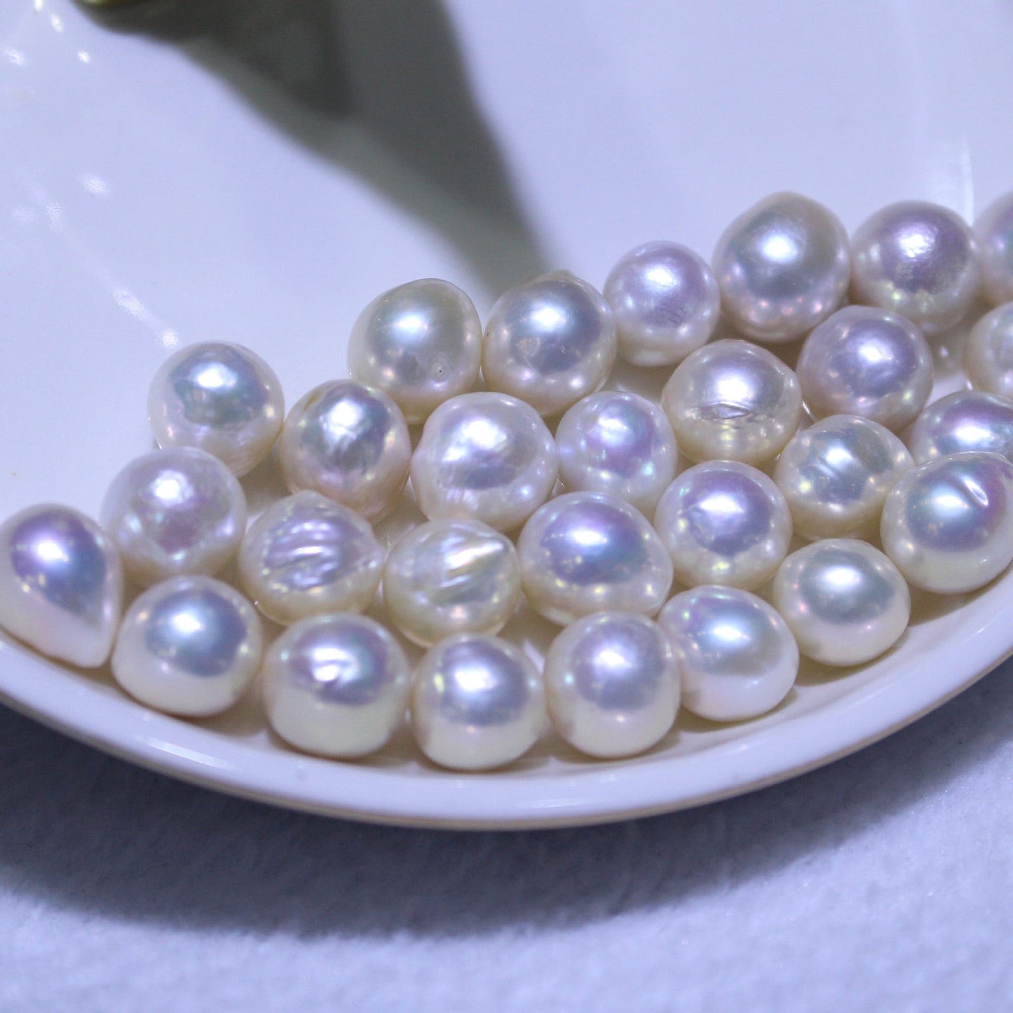 White Color Baroque Loose Pearls