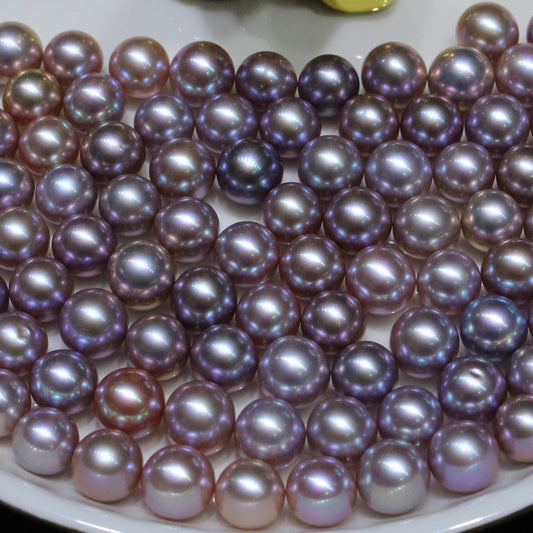 Natural purple color freshwater loose pearls