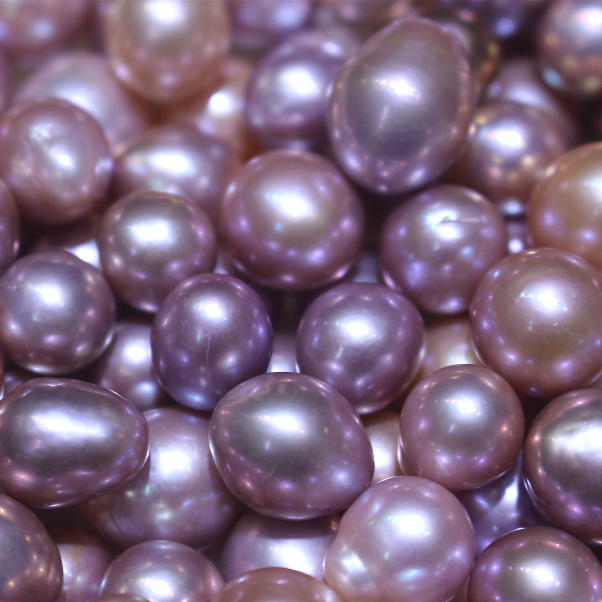 Purple color baroque edison loose pearls