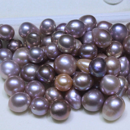 Purple color baroque edison loose pearls