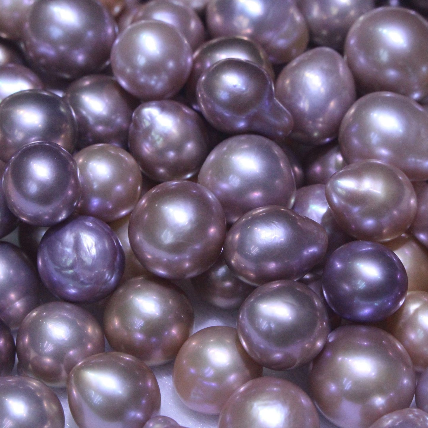 Purple color baroque edison loose pearls