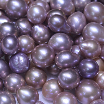 Purple color baroque edison loose pearls