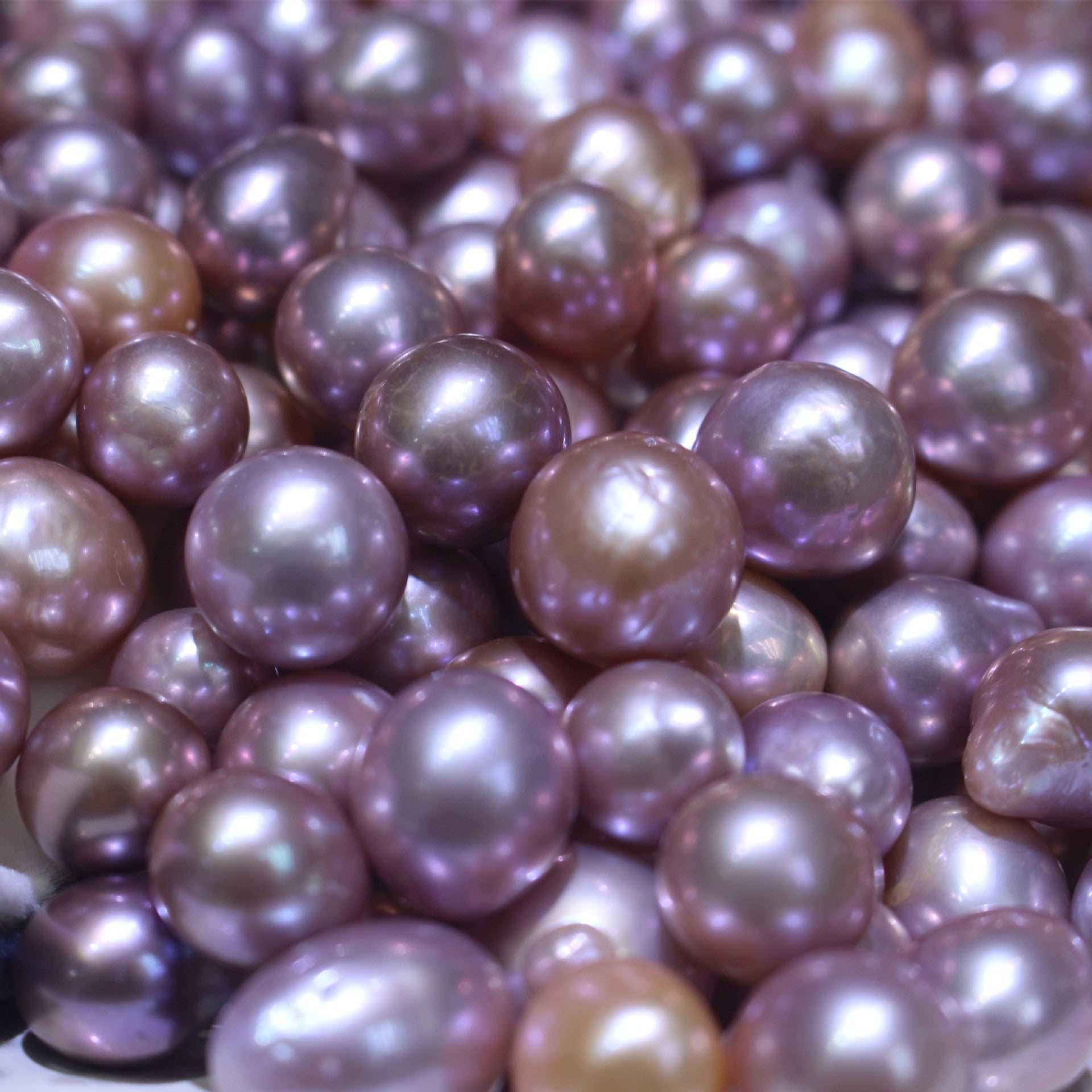 Purple color baroque edison loose pearls