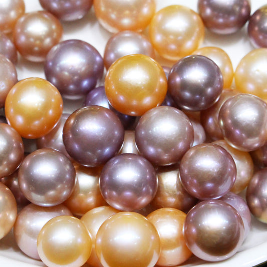 Mixed color cultured edison loose pearls