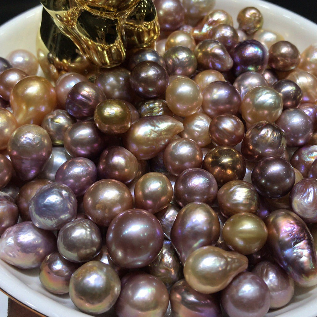 Mixed  color baroque loose pearls