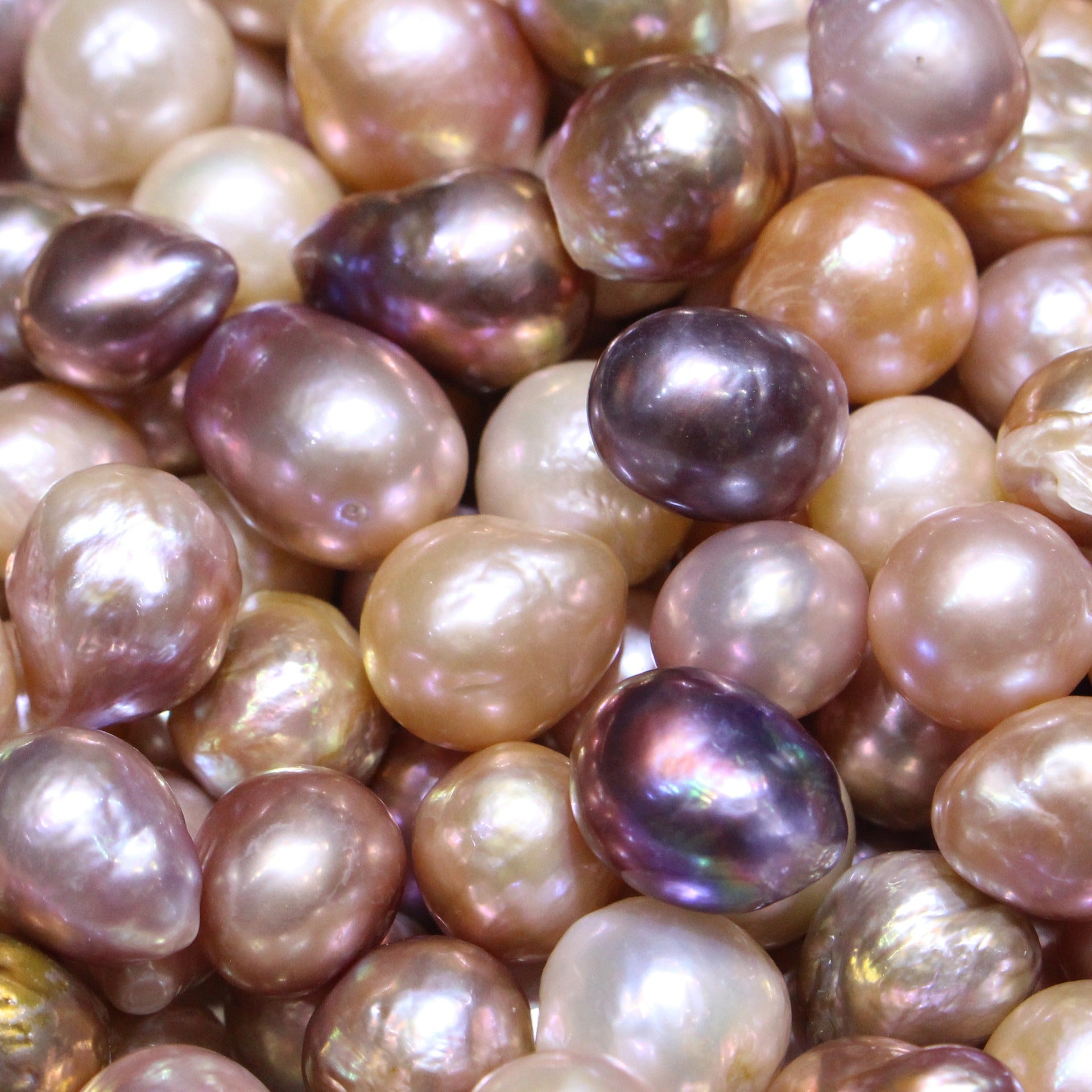 Mixed  color baroque loose pearls