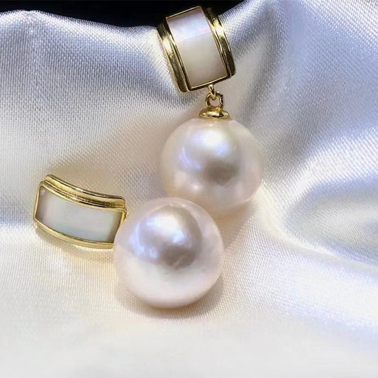 11-12mm Vintage Edison Pearl Women Drop Earring - Feliz Pearl 