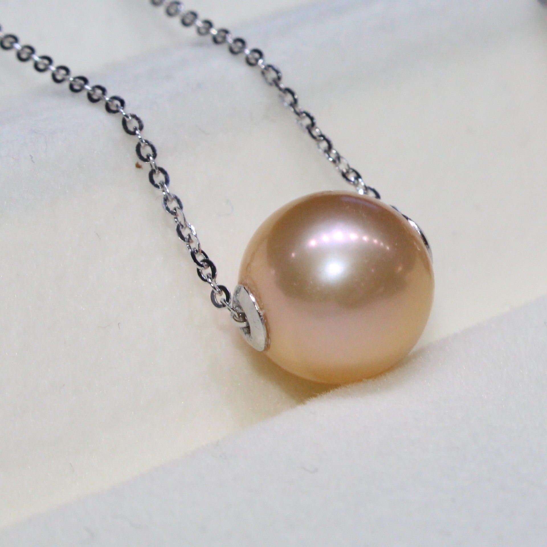 9-13mm Cultured Edison Pearl Pendant Necklace With Chain - Feliz Pearl 