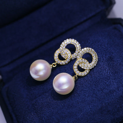 Luxury Girl Daily Pearl Earring Setting 