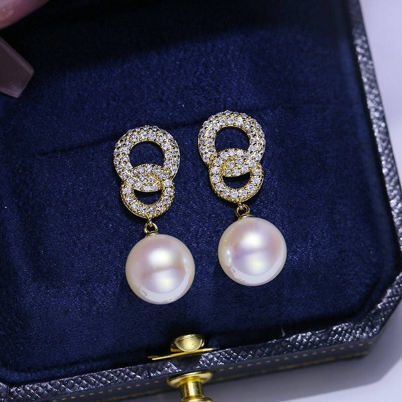 Luxury Girl Daily Pearl Earring Setting 