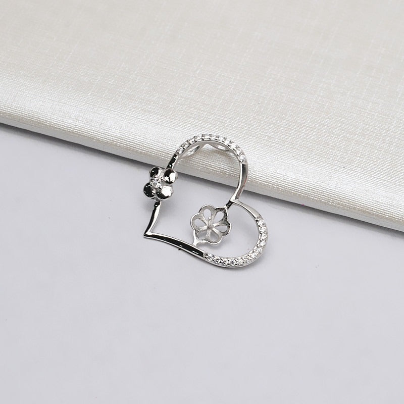 Heart Design Pearl Pendant Mounting 