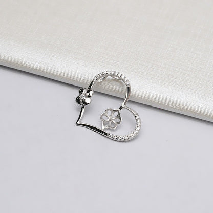 Heart Design Pearl Pendant Mounting 